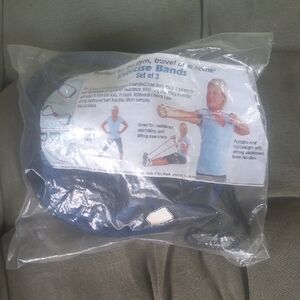 Blue Exercise Bands Set